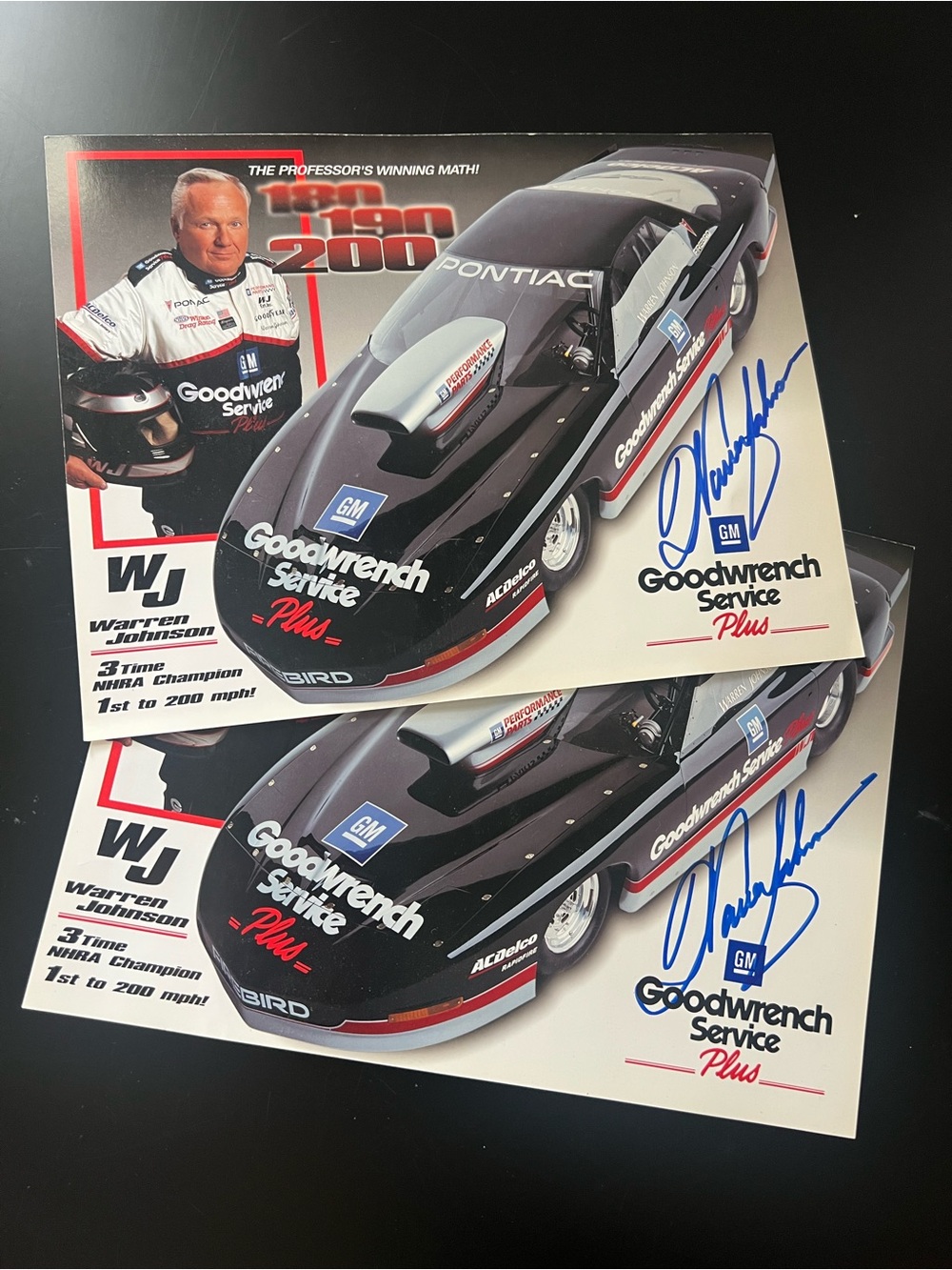 Autographed Warren Johnson print